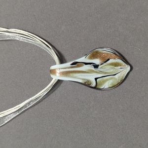 Gorgeous Glass "Leaf" Pendant Necklace